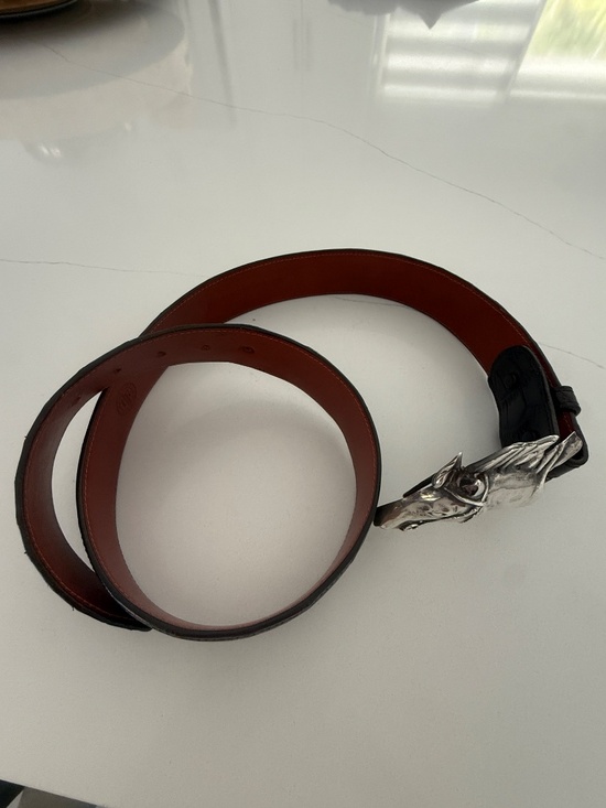 Barry Kieselstein-Cord Sterling Silver Horse House of Felming Alligator Belt
